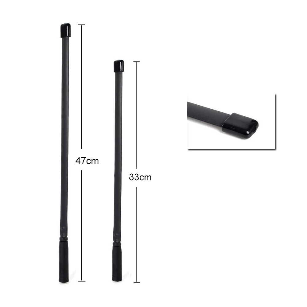 Antena táctica de Radio de mano de acero plano plegable, 47cm/33cm para GPS Garmin Alpha 100, 50, 200, 200i, 300, 300i, 10 Astro 430, 320, 900