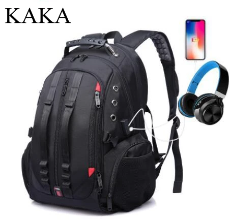 KAKA 17 inch  Laptop Backpack Large Capacity Men Travel Bag Men Backpack bag  Business  Men Shoulder Bag Water Proof  Rucksack