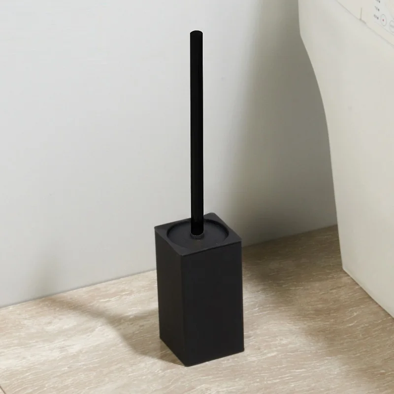 

Nordic Minimalist Golden Floor-standing Toilet Brush Matte Black Stainless Steel Toilet Brush Bathroom Accessories