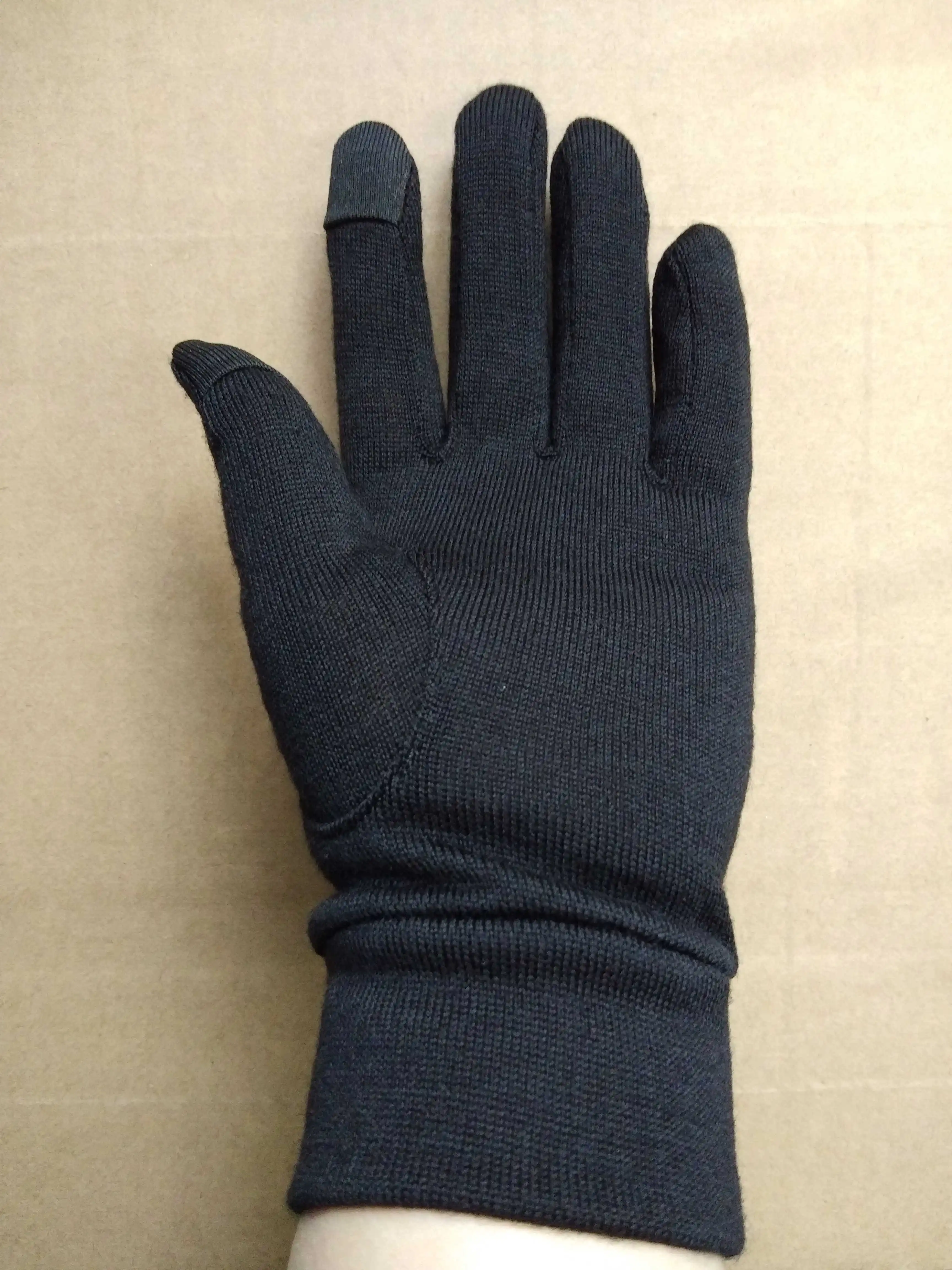 Unisex Merino Wool Glove Liners 100% Merino Wool Gloves - Touch Screen Compatible Warmer Windproof Size XS-XL