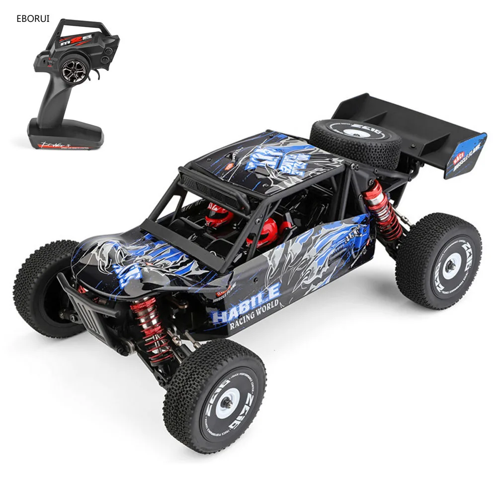 

WLtoys 124018 1:12 RC Car Scale 2.4GHz Remote Control Car 4WD 60km/h High Speed Racing Car Off-Road Buggy Drift Car RTR Toys