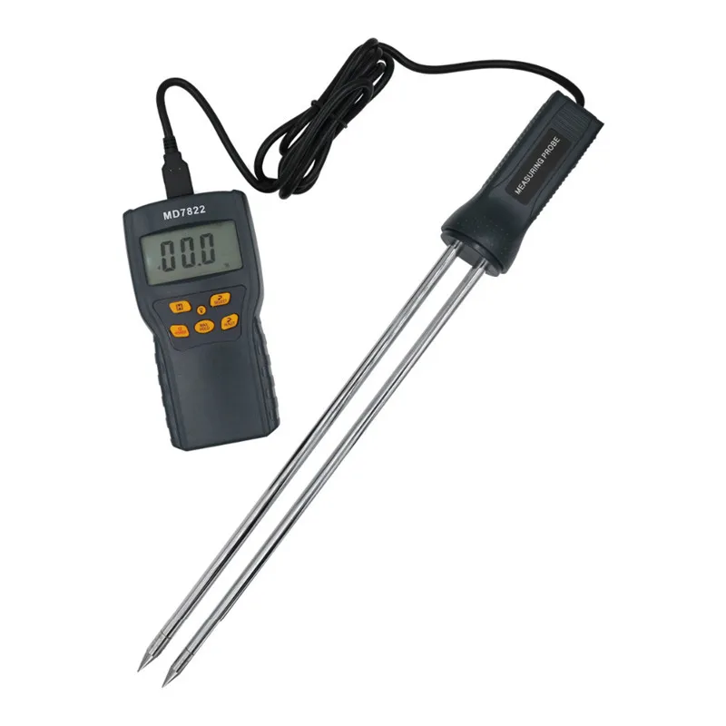 Hot Sale Digital Grain Moisture Meter MD7822 LCD Display High Precision Humidity Tester Contains Wheat Corn Rice Moisture Meter