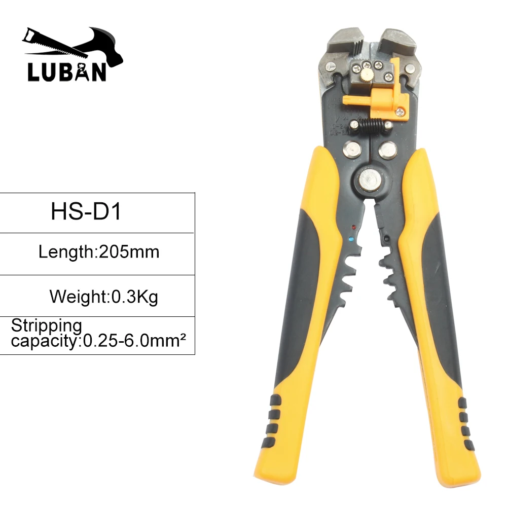 HS-D1 D4 D5 Cable Wire Stripper Cutter Crimper Automatic Multifunctional TAB Terminal Crimping Stripping Plier Tools