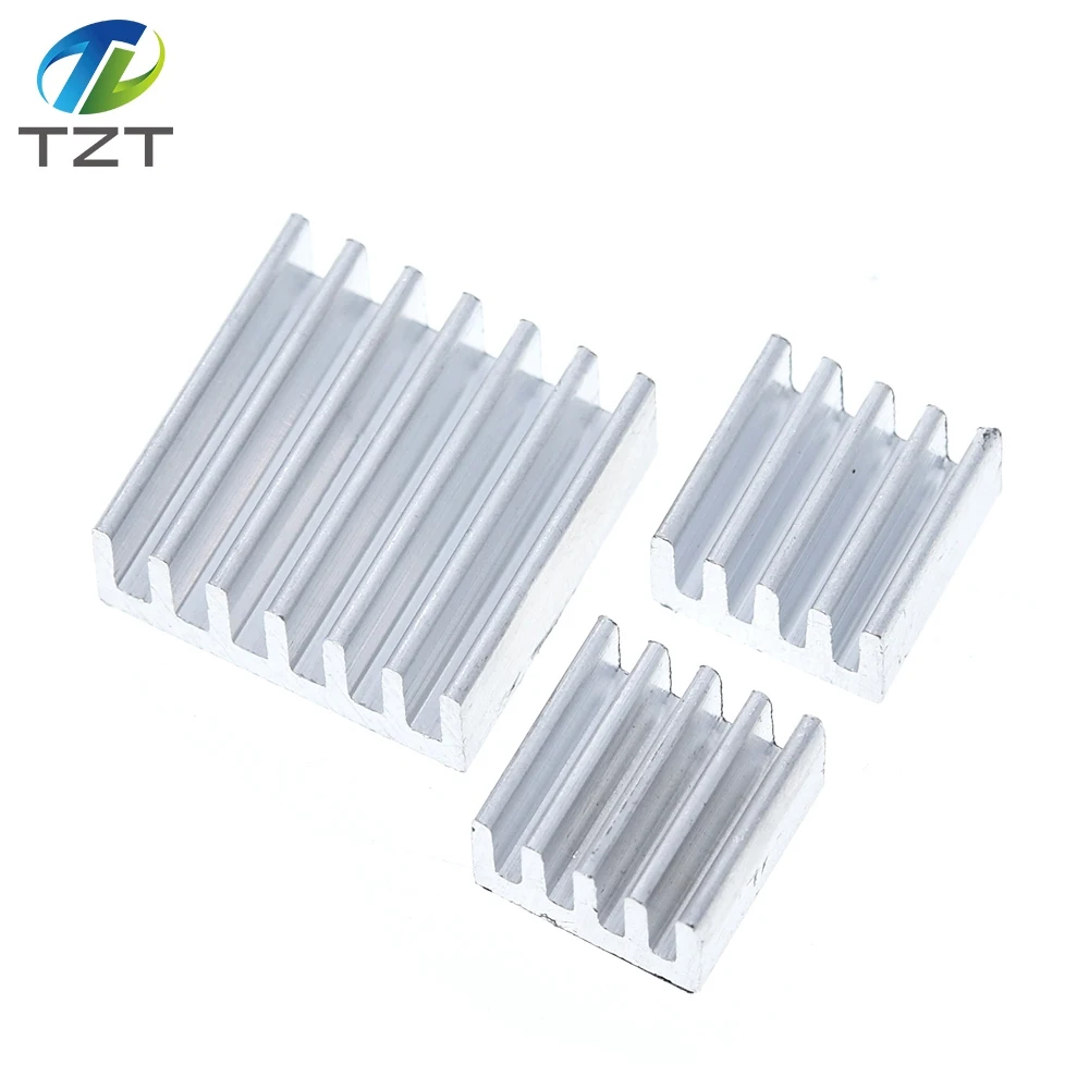 1 SET = 3 STÜCK Klebstoff Raspberry Pi Kühlkörper Kühler Reinem Aluminium Kühlkörper Set Kit Kühler Für Kühlung Raspberry Pi 2 B – Detail 5