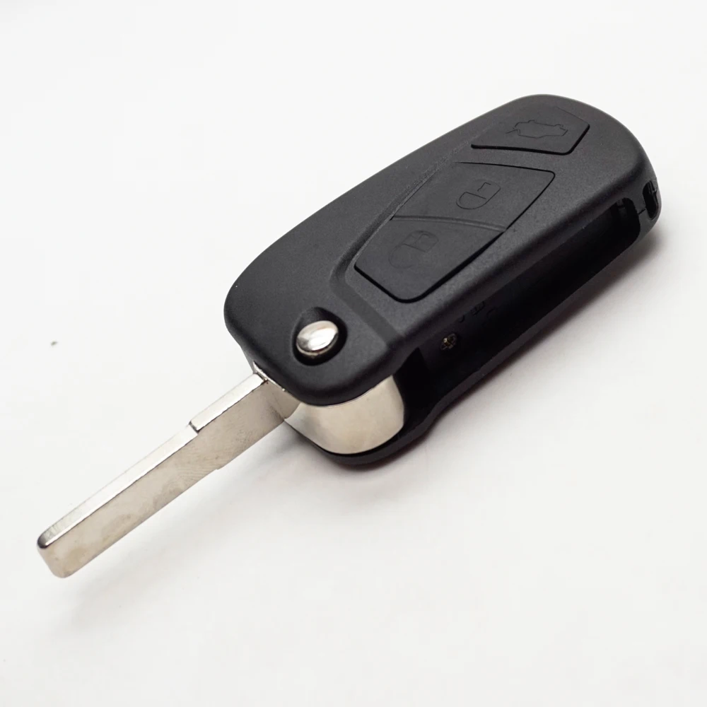 Cocolockey Replacement Flip Car Key Shell for Ford KA MK2 Remote Fob 3 Button 2008 - 2016