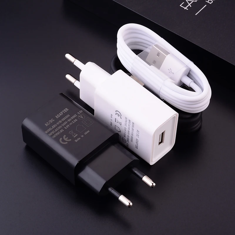 5V 2A AC Wall Micro USB Adapter For Samsung Galaxy J3 J5 J7 A5 A7 J1 2016 2017 A6 J4 Plus 2018 Type C Xiaomi Phone Charger Cable