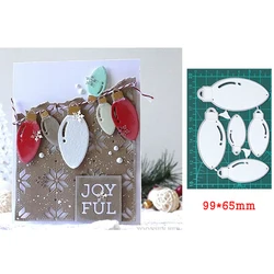metal cutting die christmas hanging dangle craft die template for diy Christmas Scrapbook emboss paper card making die stencil