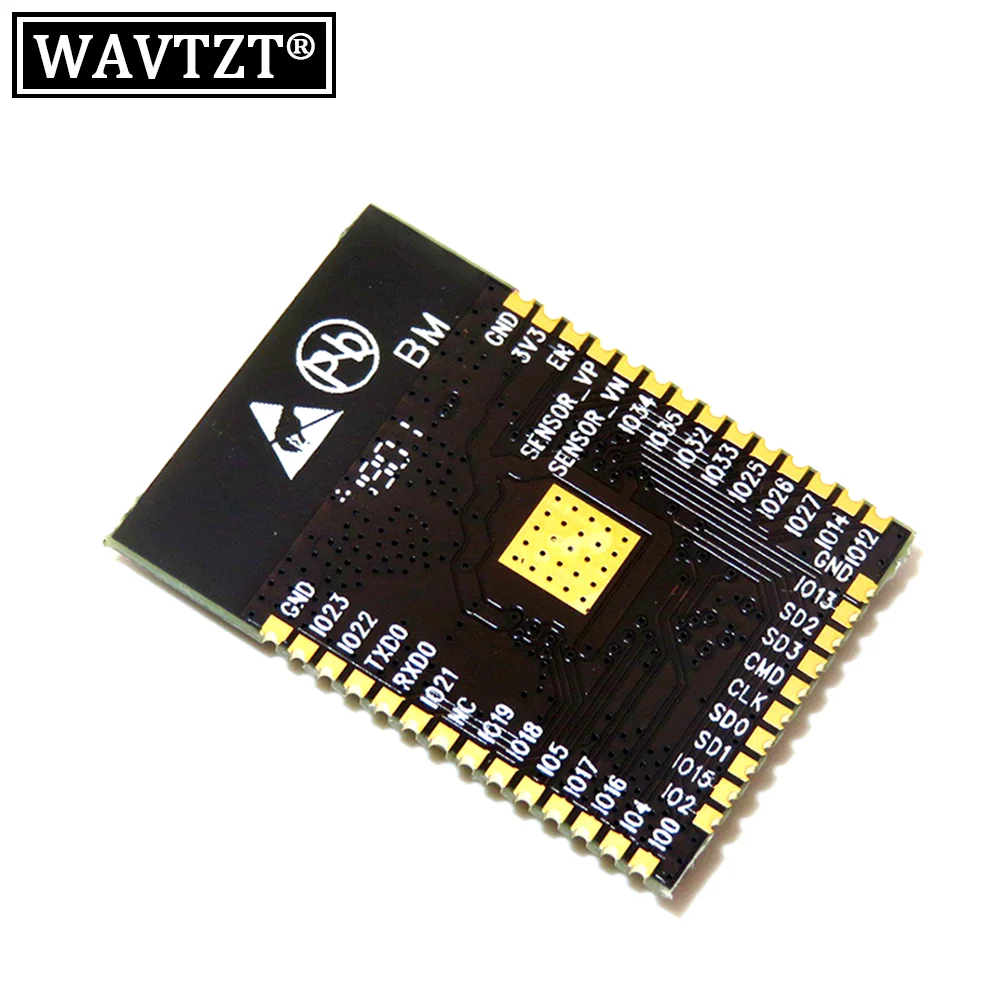 WAVTZT ESP32 ESP-WROOM-32 IoT Wifi Wireless Bluetooth Module + ESP32S ESP-32S Adapter Board