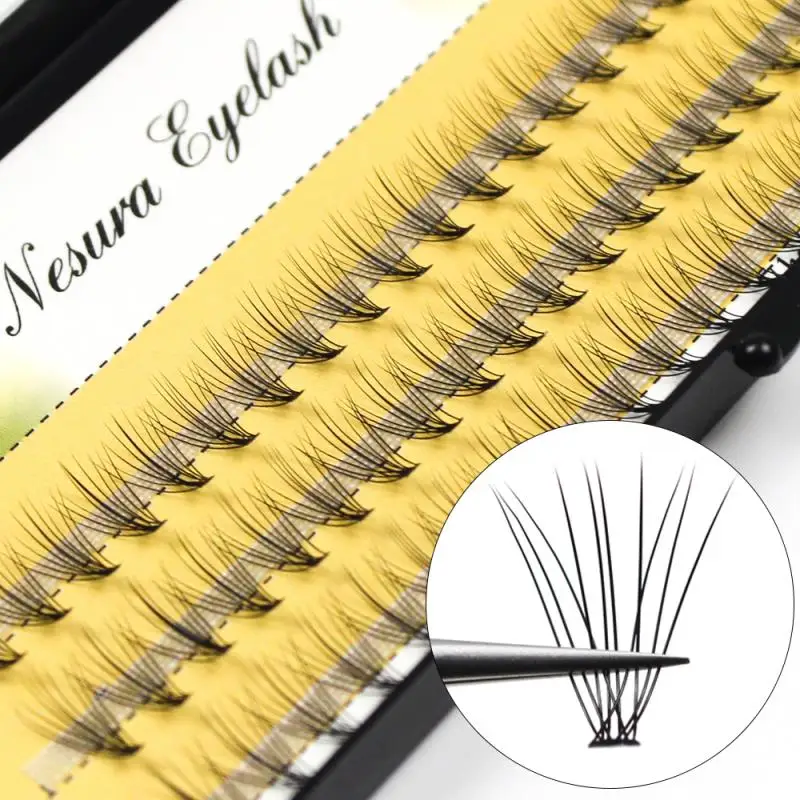 1box/60 Bundles,10D 0.1/0.07mm Thickness Individual Eyelash Extensions eyelashes Cluster Lashes, Natural False Eyelashes Bundles