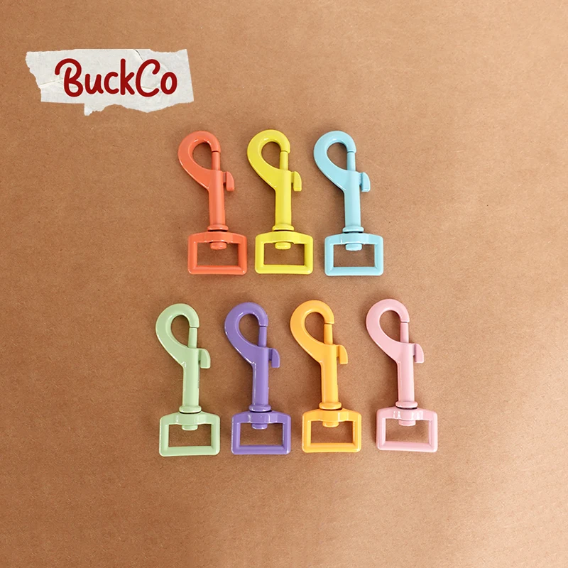 

20pcs/lot Metal dog clasp spray paint for 20mm webbing DIY dog collar leash buckles durable strong zinc alloy clasp 7colours