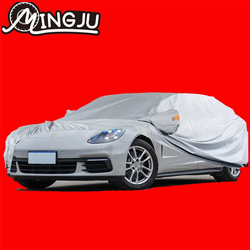 

Cawanerl Full Car Cover SUV Anti UV Rain Sun Snow Frost Oxford cloth Cover Sunshade Dustproof For Porsche Panamera Accessories