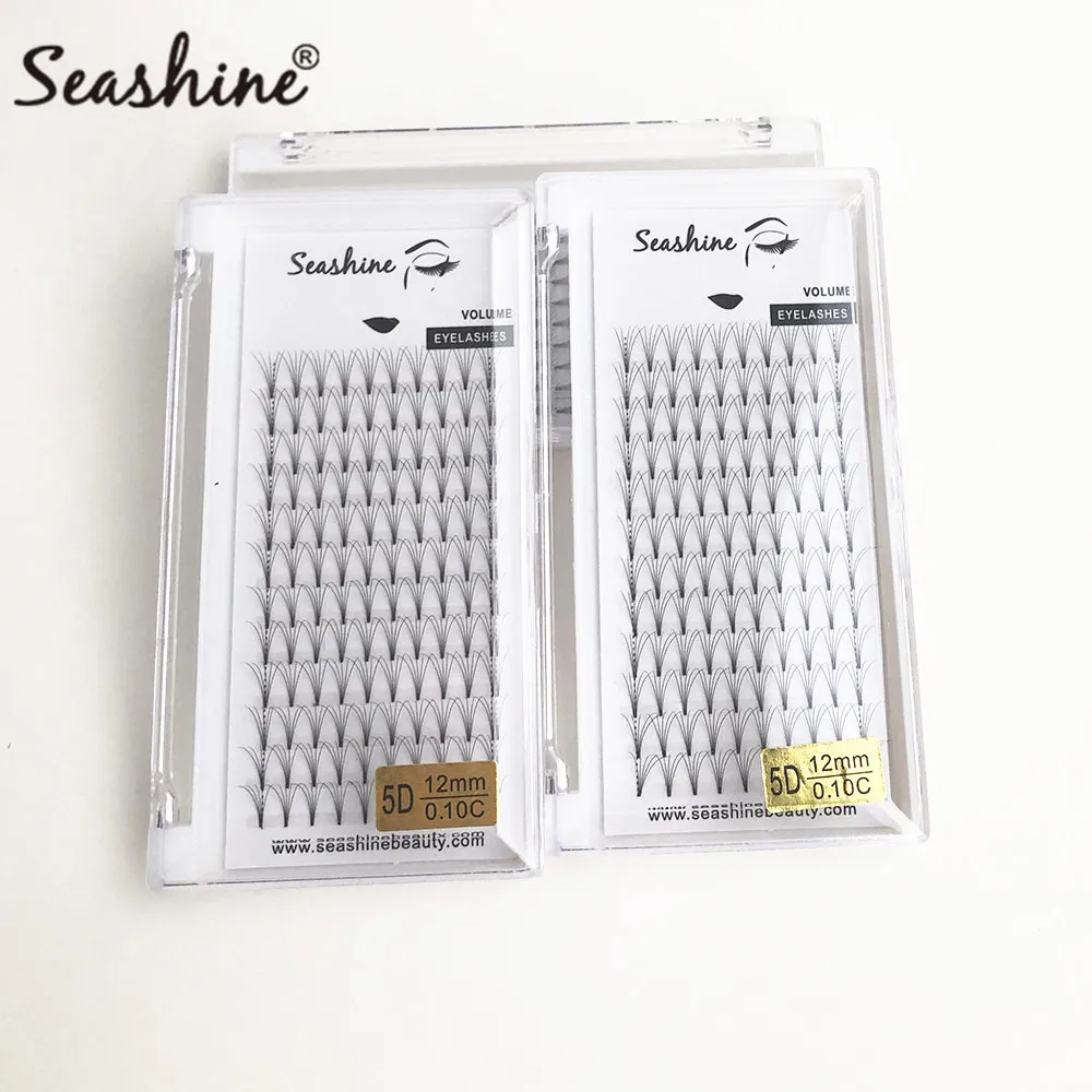 Seashine Individual Lashes Eyelashes Extension Supplies Beauty Makeup 3D-6D Russia Volume Mink Lasehs Premade Fans Short Roots