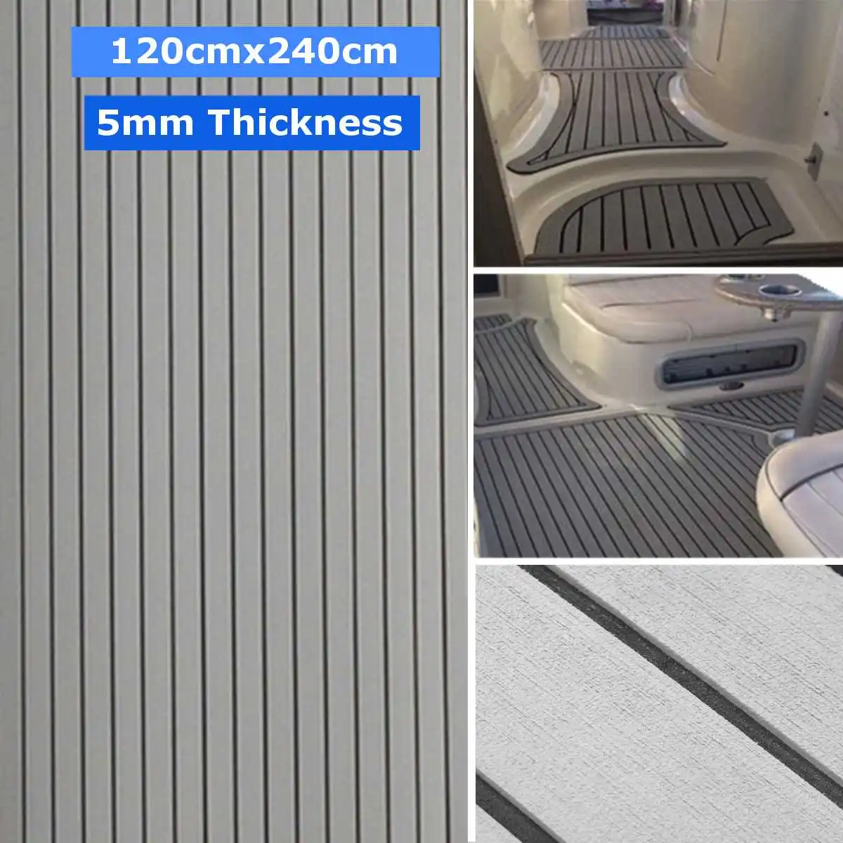 Self-Adhesive EVA Foam Faux Teak Boat Deck Mat Decking Foam Teak Decking Boat EVA Foam Floor Mat For Boat 1200mmx2400mmx5mm