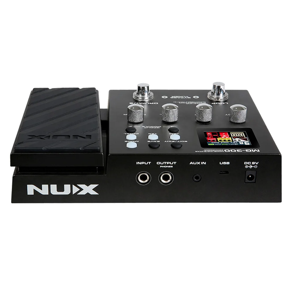 NUX MG-300 modellazione processore per chitarra multieffetto pedale Amp 56 Drum Beats 60s 24-bit Loop registrazione metronomo per effetto chitarra