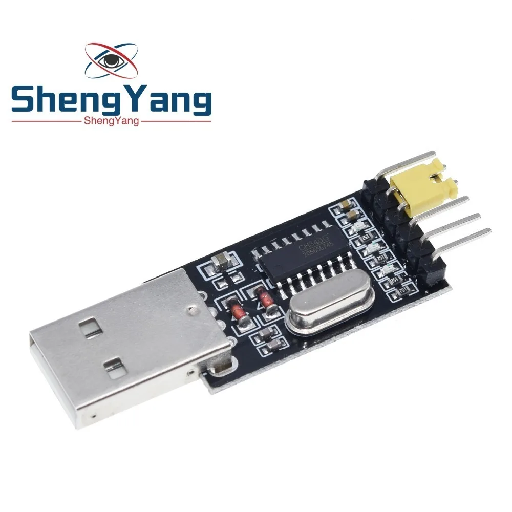 TZT 1/2/5 Stück USB zu TTL Konverter UART Modul CH340G CH340 3,3V 5V Schalter – Detail 3