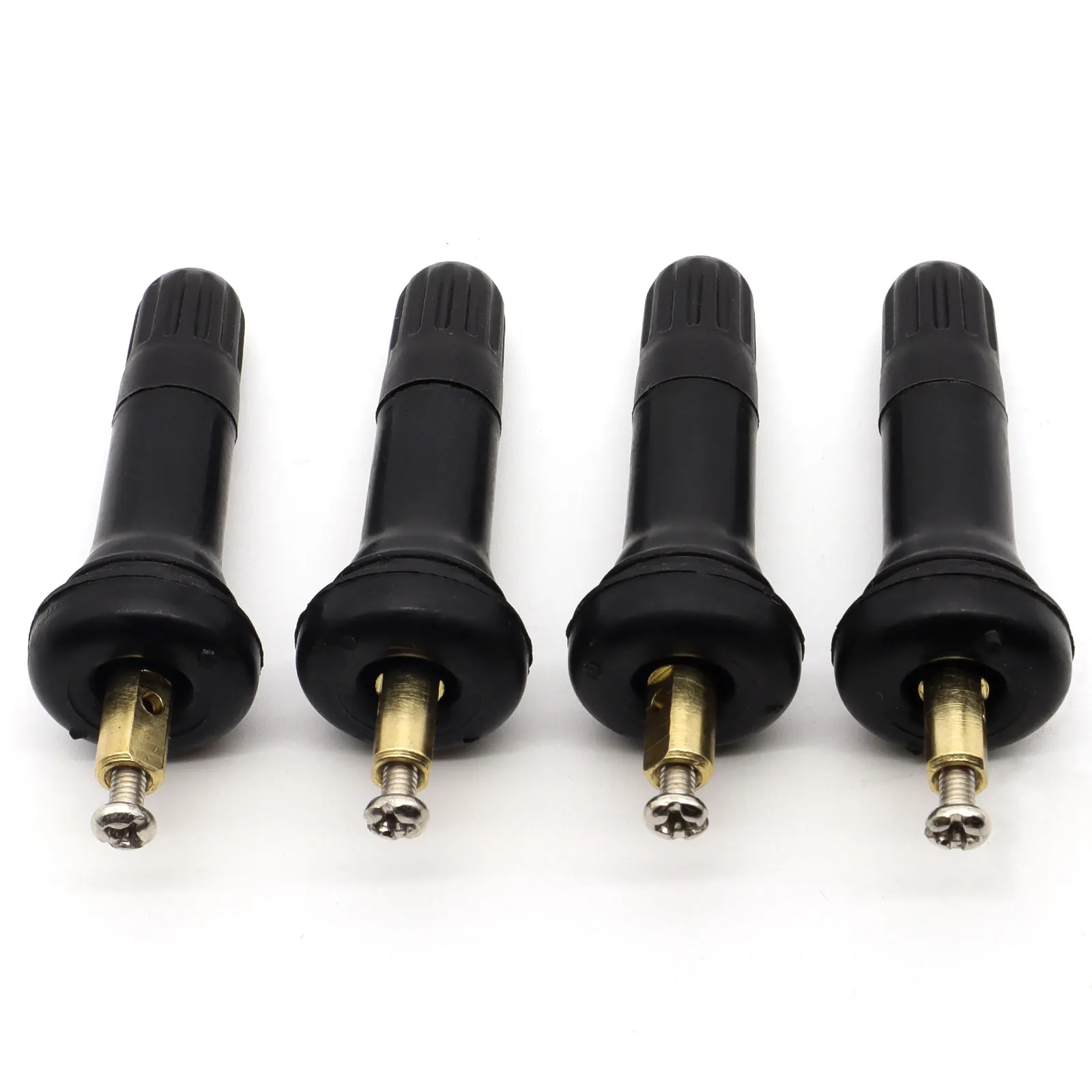 4 Pcs Rubber Valve Stems Tire Pressure Sensor Service Replacemen Repair Kit TPMS For GM Buick Ford Encore Cadillac Chevy Pontiac