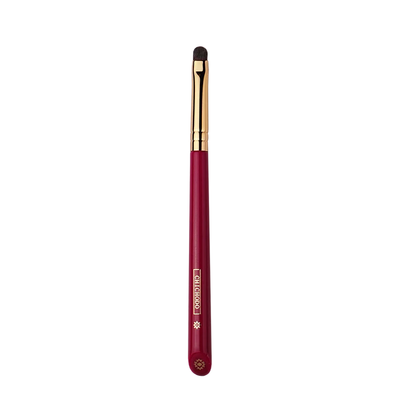 CHICHODO Makeup Brush-Luxurious Red Rose Series-High Quality Horse Hair Press Eyeliner Brush-Cosmetic Tools-Natural Hair Make up