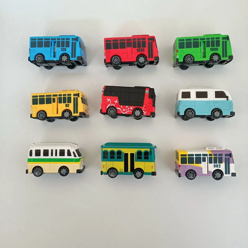 Mini Bus Jouets 5 Pièces – Pull-back – Couleurs Vives – Cadeau éducatif Pour Enfants Dès 3 Ans