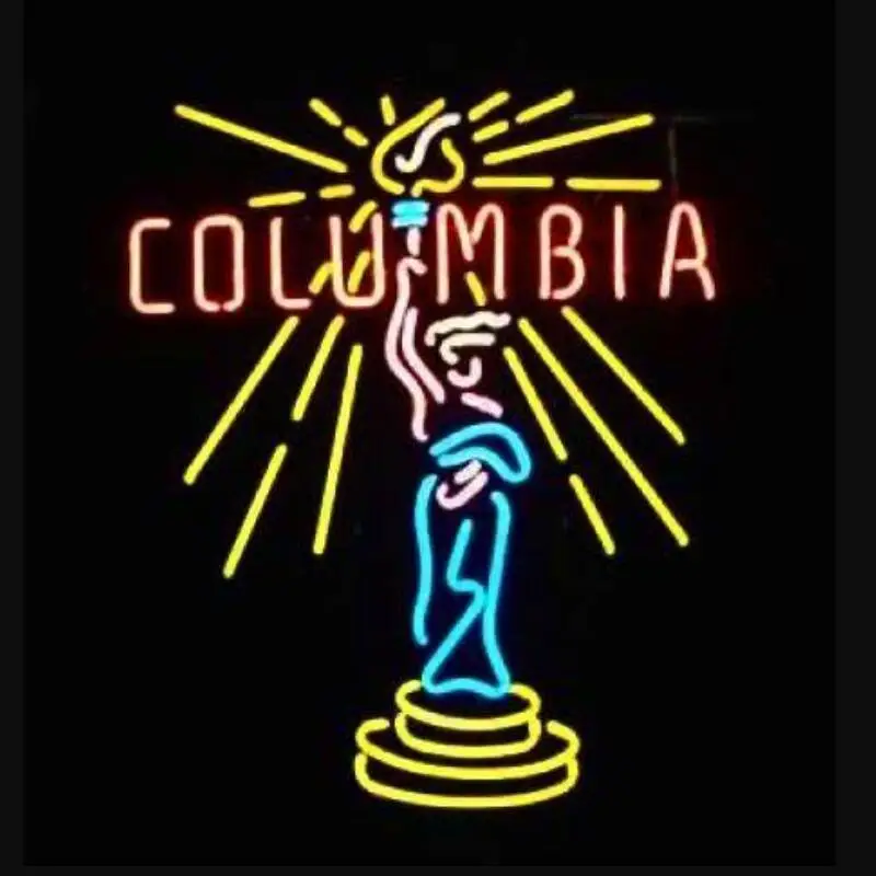 

Custom Colombia Glass Neon Light Sign Beer Bar