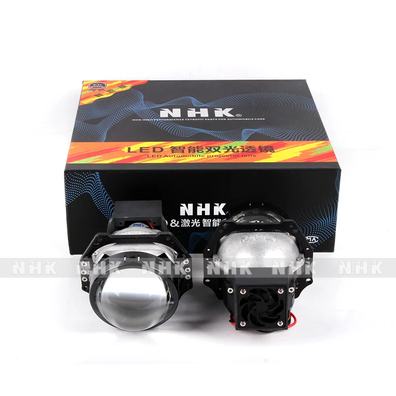 

NHK Bi-LED Projector VIP Version 3.0inch LHD Dual Light Cup Low Beam 50W High Beam 55W 6000K LED Auto Headlight Accessories