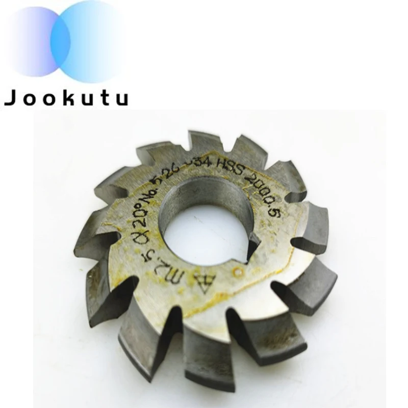 No1-8 HSS PA20 M1.5 M1.75 M2 Gear Milling Cutter Disc Shape Gear Milling Cutter Right Tooth