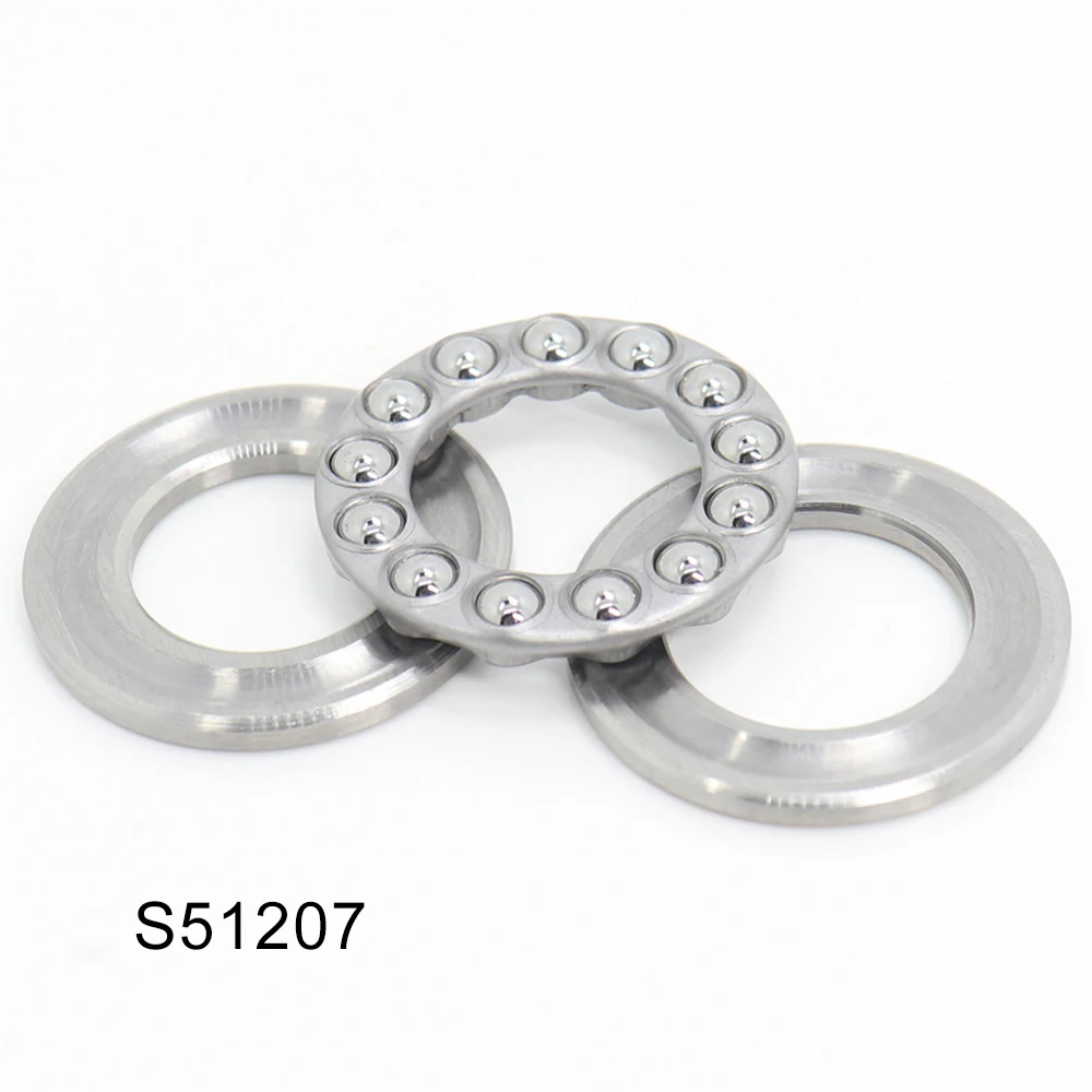 

S51207 Bearing 35*62*18 mm 1PC ABEC-1 Stainless Steel Thrust S 51207 Ball Bearings