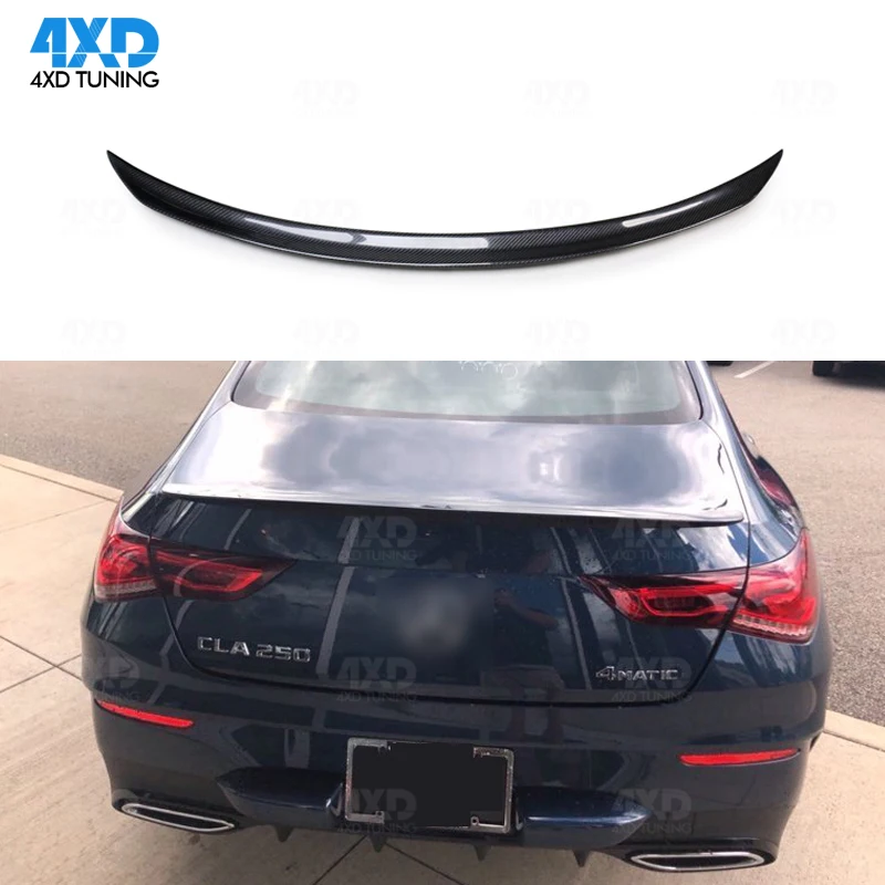 AMG Style C/X118 Carbon Rear Spoiler For Mer cedes New CLA45 W118 CLA180 200 250 Carbon Fiber Trunk Spoiler Wing 2019 2020-UP