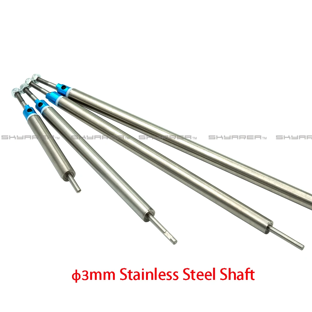 1 Piece  High Precision 3mm Stainless Steel Marine Boat Prop Shafts +Shaft Sleeve Tuber Set  for RC Boat 1 Piece  High Precisio