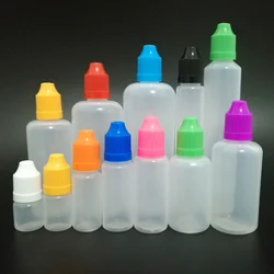 Childproof 모자와 좋은 팁, 전자 액체 잉크 튜브와 10Pcs 5/10/15/20/30/50/100/120ml LDPE 플라스틱 짜기 Dropper 병