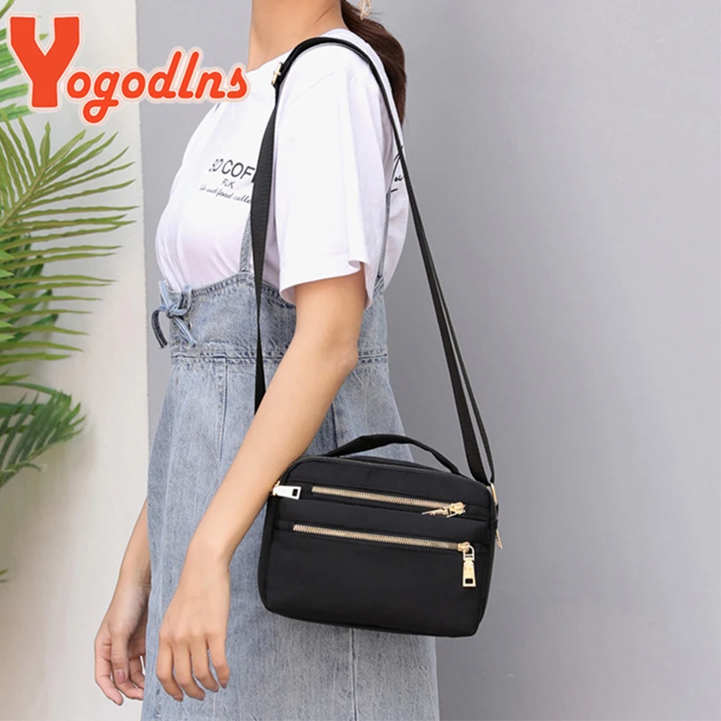 Casual Nylon Shoulder Bag For Women Large Capacity Crossbody Bag Multifunction Messenger Bag Fashion Shopping Mommy Bag