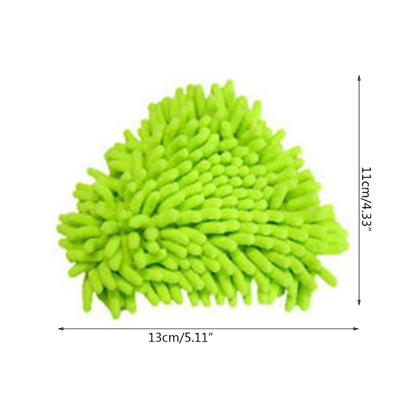 متعددة الأغراض الثلاثي رؤوس الممسحة فرشاة صغيرة رئيس استبدال تدوير قابل للتعديل جدار المنزل سقف الطابق تنظيف دروبشيب