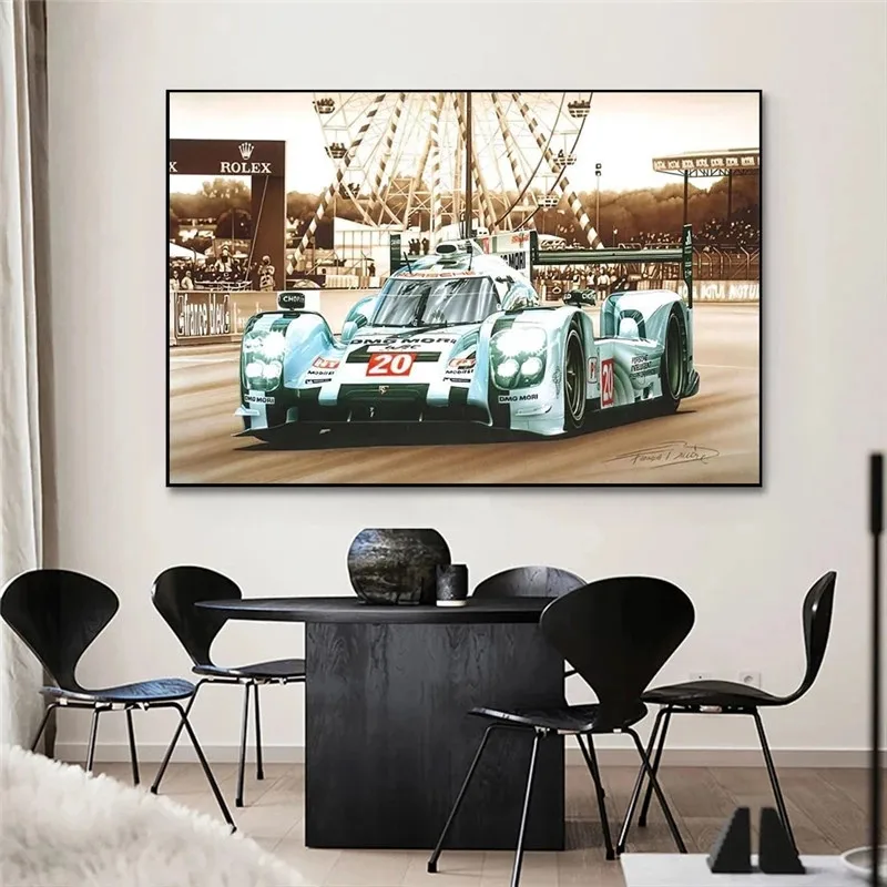 Le Mans 24 Hours Rally Championship Poster Print on Canvas Wall Art for Living Room Decoration Home Decor Paintings for Interior - Image 3