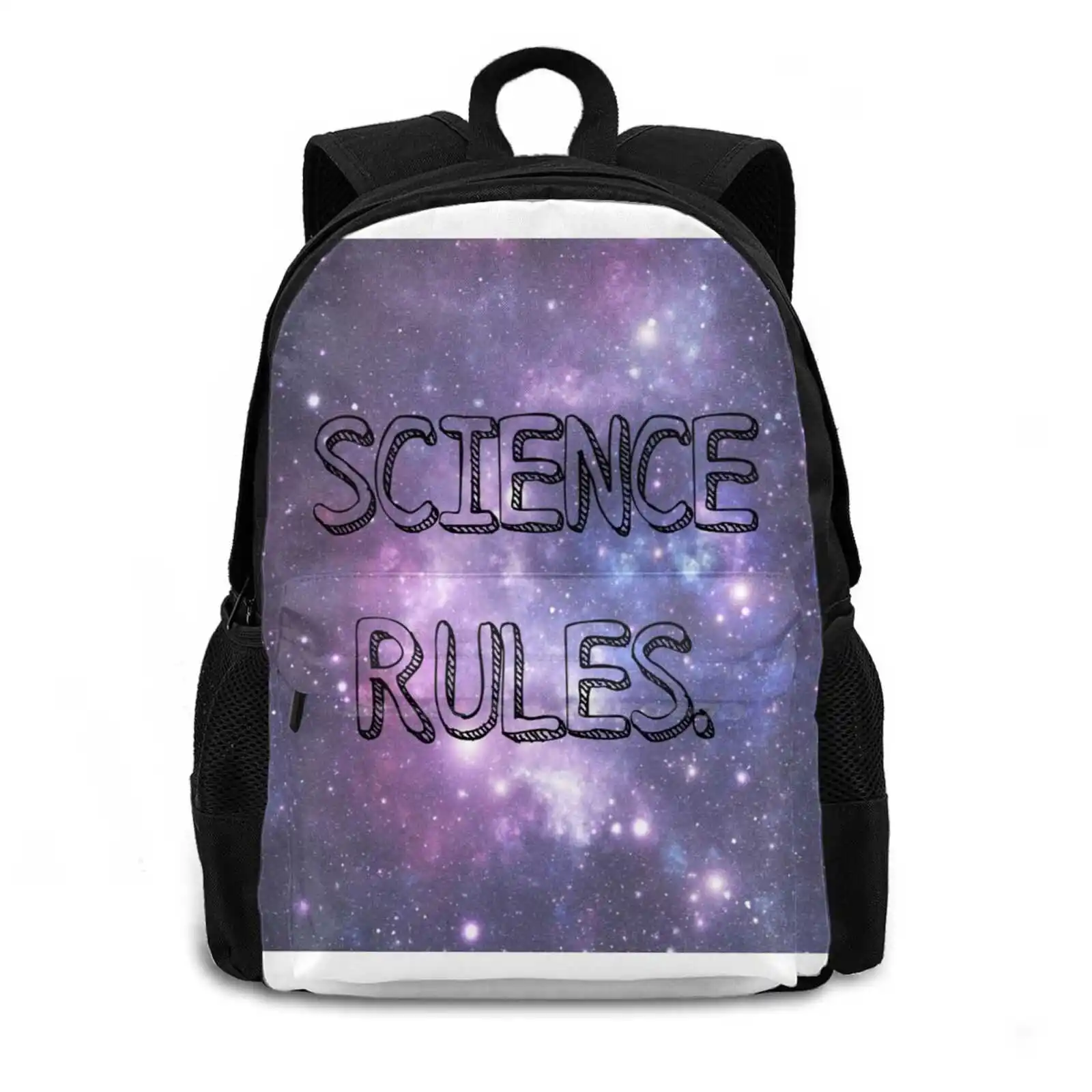 Science Rules Hot Sale Schoolbag Backpack Fashion Bags Science Rules Bill Nye Guy Space Stars