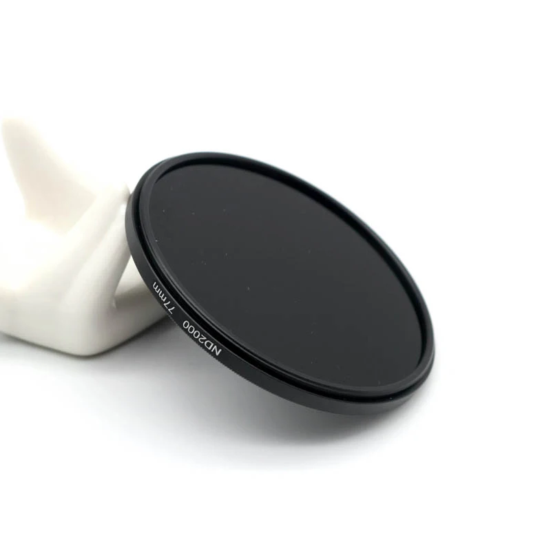 Filtro de densidad neutra ND2000 filtro ND vidrio óptico delgado para todas las cámaras 37 43 52 58 77 mm