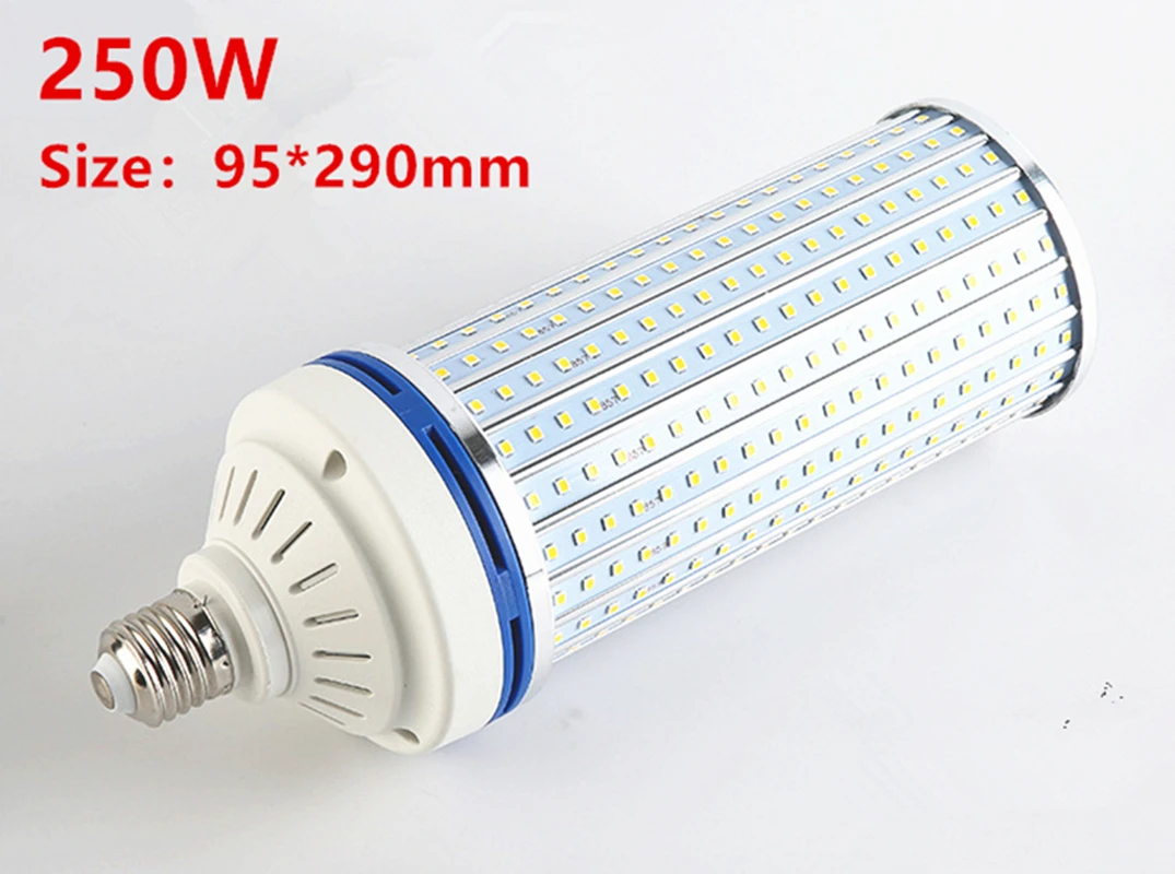 창고 공장 지하실용 알루미늄 LED 옥수수 램프 전구, 30W, 60W, 80W, 100W, 150W, 200W, 250W, E27, E26, B22, E39, E40, 110V, 220V