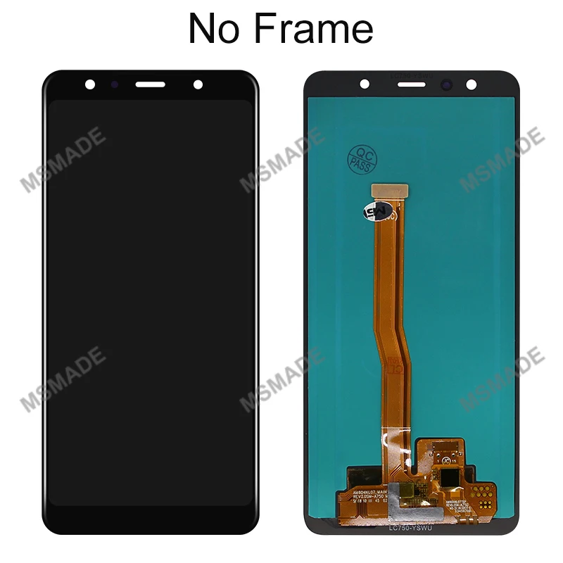 CHOICE AMOLED For Samsung Galaxy A750 LCD SM-A750F A750FN A750F Display Touch Screen Digitizer A7 2018 LCD Replacement Parts