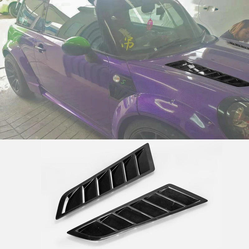 

FRP Fiber Glass GT Type Universal Hood Vent (Approx 46x14cm) For R56 M3 GTT GTR S2000 EVO Fiberglass Bonnet Cover Air Duct Trim