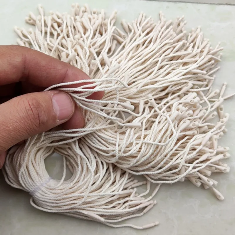 1000 قطعة القطن الطبيعي سلاسل صغيرة 20 سنتيمتر حقيبة الحبال للعلامات DIY بها بنفسك الملابس والاكسسوارات سوينغ علامة الحبال #4