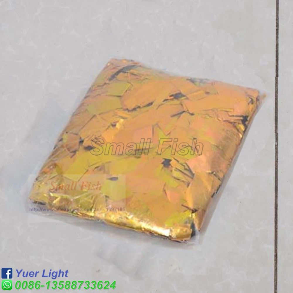 1 Kg/los Gold und Silber Mylar Konfetti Papier Metallic Konfetti Papier Für Konfetti Kanone Maschine in Bühne DJ Disco Hochzeit