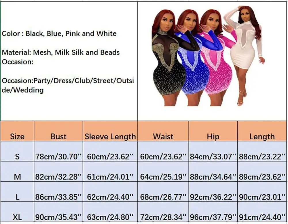 Women Bandage Dress Sequin vestidos Ladies Club Dresses Women Mini Autumn Sexy Crystal Party Bodycon Glitter Diamond Mini Dress