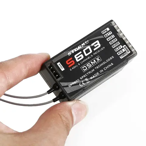 1pcs S603 6CH 2.4G RC Receiver Compatible With JR SPECTRUM DSM-X DSM2 Transmitter For RC FPV Drone Quadcopter Aircraft Toy