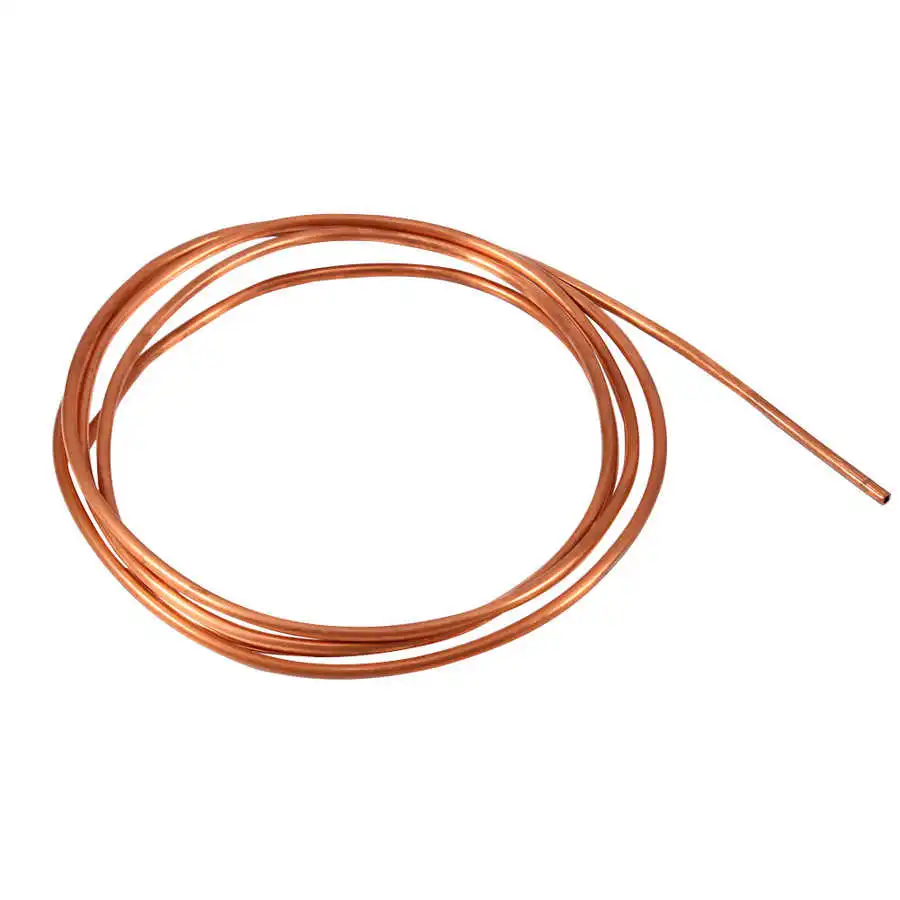 2M Soft Round Copper Tube Pipe OD4mmxID3mm for Refrigeration  Air Conditioning Plumbing Copper Tubing Fine Ductility Copper Tube