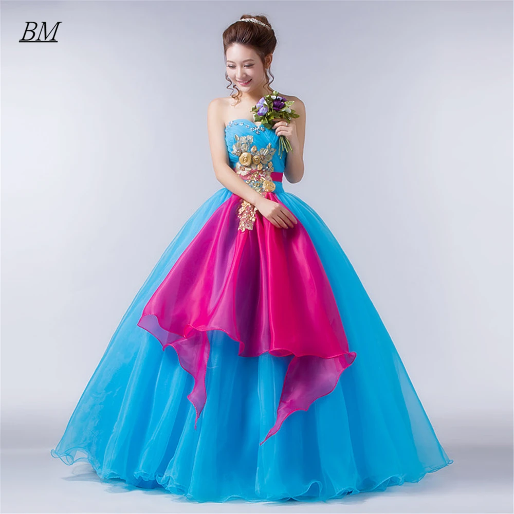 

Роскошные цветочные платья BM для Quinceanera 2021, бальное платье, украшенное бисером, для выпускного вечера, 16 дней рождения, женское платье для Quinceanera BM780