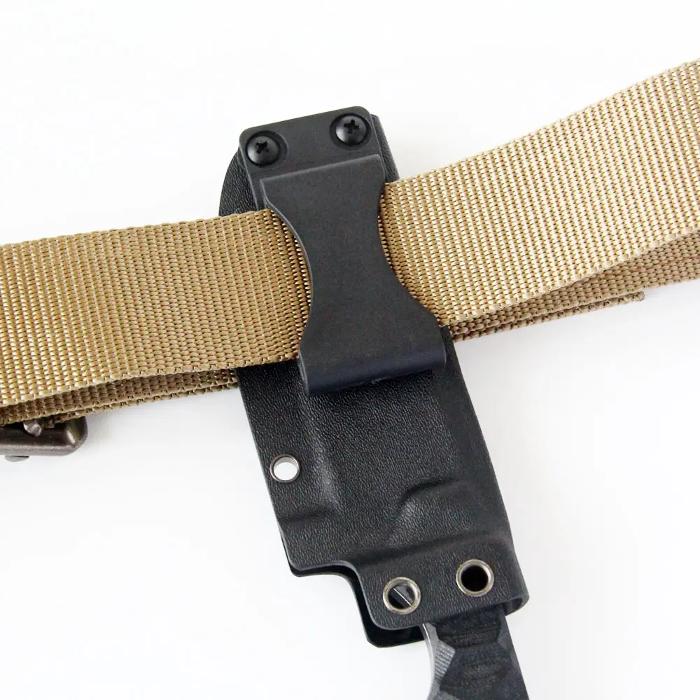 Imagem -05 - Qinggear-preto Kydex Holster Belt Clip Loop com Parafusos Acessório Faça Você Mesmo Pacote de Peças de Ferramentas Bainha