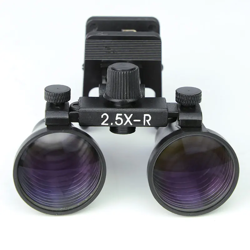 2.5X 3.5X Portable Clip Medical Surgery Loupe Ophthalmic Binocular Dental Clamp Magnifier Optical Glass Magnifying Glass