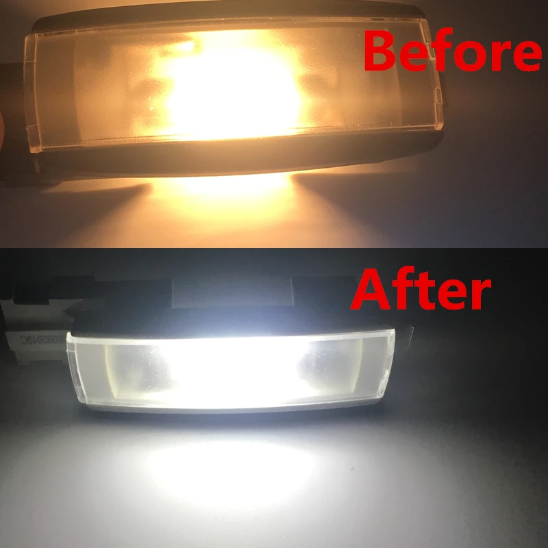 Car Led Lamp Reading dome Makeup sun visor Light For VW PASSAT B6 B7 GOLF 5 6 MK6 7 MK7 JETTA Tiguan Superb SEAT Leon Alhambra