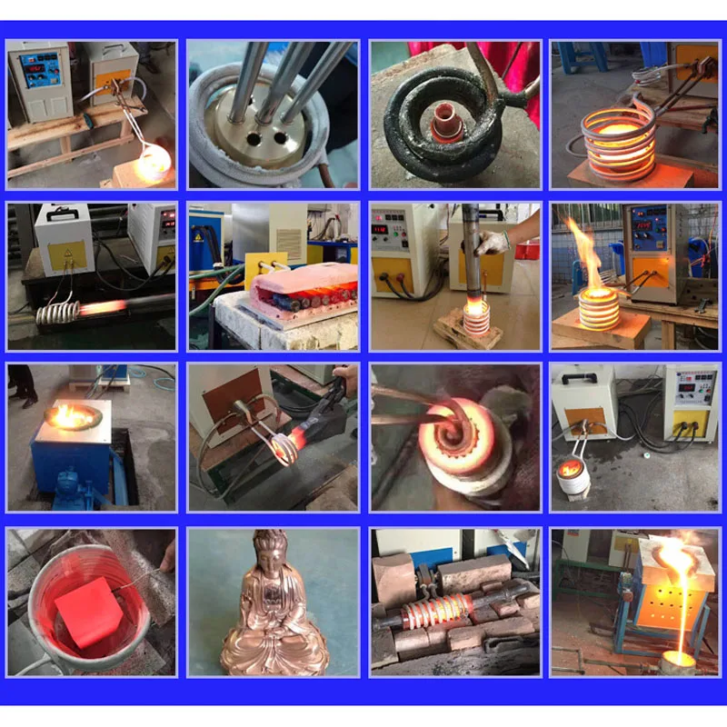 15KW High frequency induction heating machine Quenching melting furnace Iron welder Heat treatment forging frequency furnace.