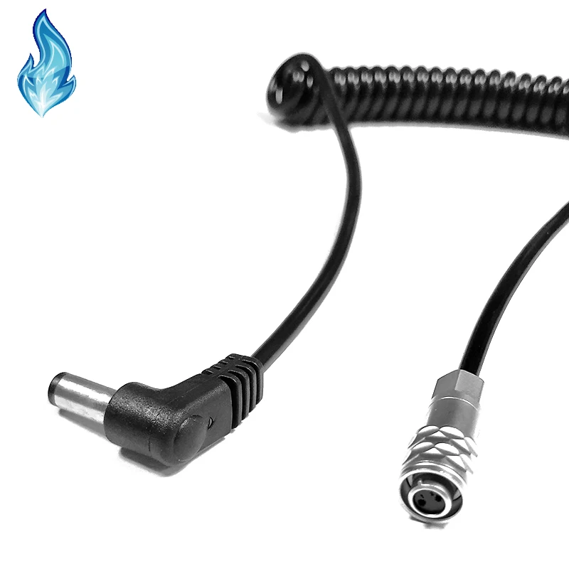 

DC 5521 5.5X2.1mm Extension Coild Spiral Power Cable to BMPCC4K BMPCC6K Blackmagic Pocket Cinema Camera 4K 6K 50-200cm