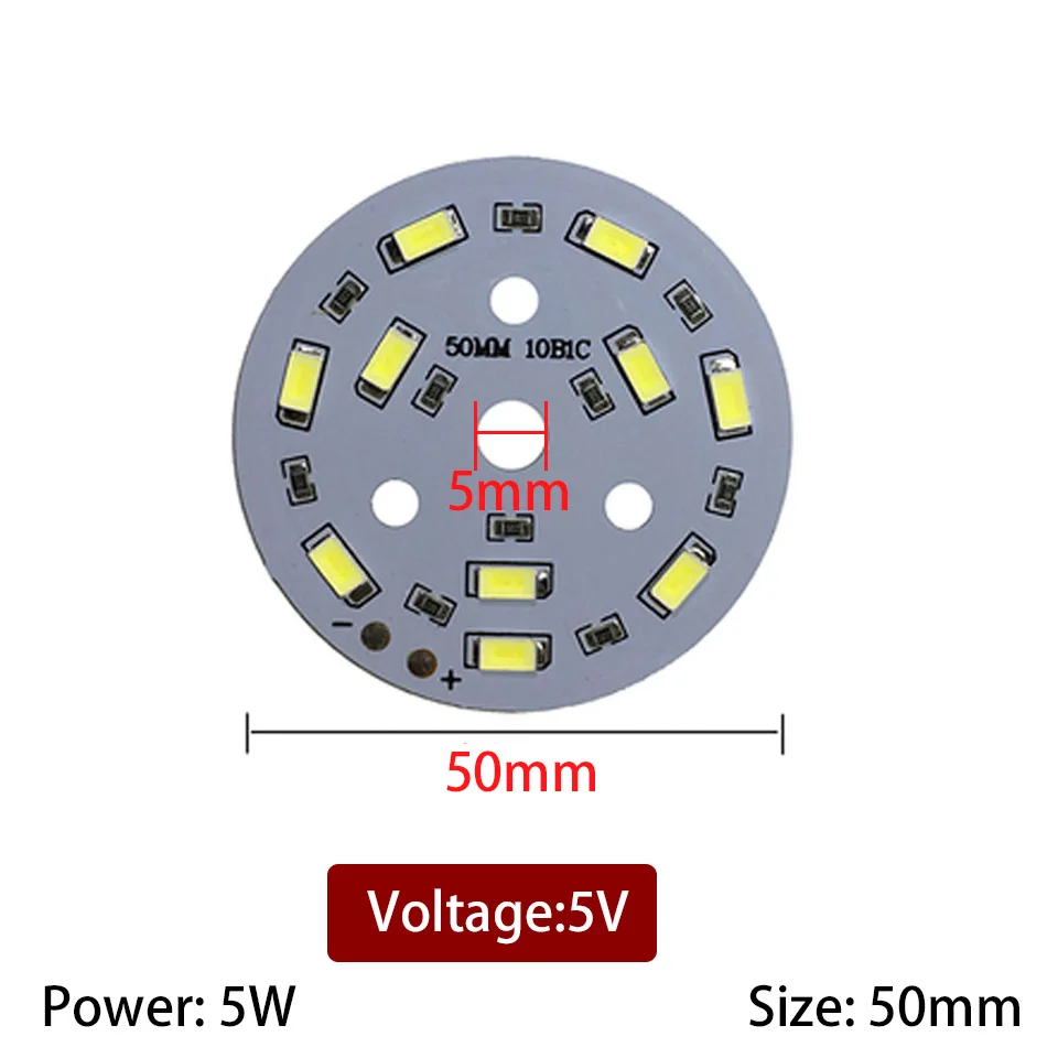 Imagem -05 - Placa de Luz de Led Universal Fonte de Luz de Led 5v 1w 2w 3w 5w 10w 12w sem Fonte de Alimentação para Conduzir Usb para Lâmpada de Mesa Faça Você Mesmo com 10 Peças