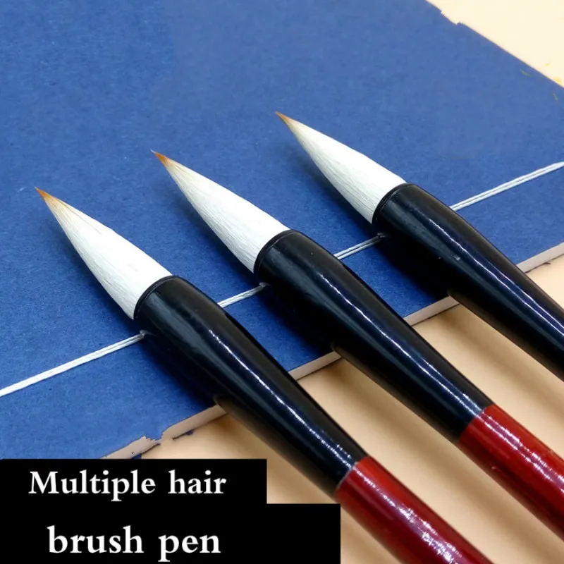 

Chinese Calligraphy Brush Pen Multiple Hair Chinese Painting Brush Pen Beginner Calligraphy Drawing Practice Writing Brush